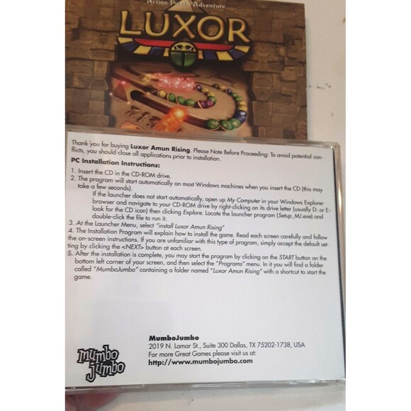 Luxor Amun Rising Mystical PC CD-Rom Game 2006 Computer Color Action Puzzle - Picture 5 of 6